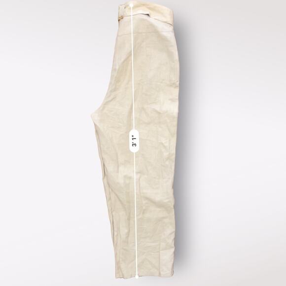 Finders Keepers Pants Belted Size US 6 Tan Linen and Cotton - Picture 12 of 12